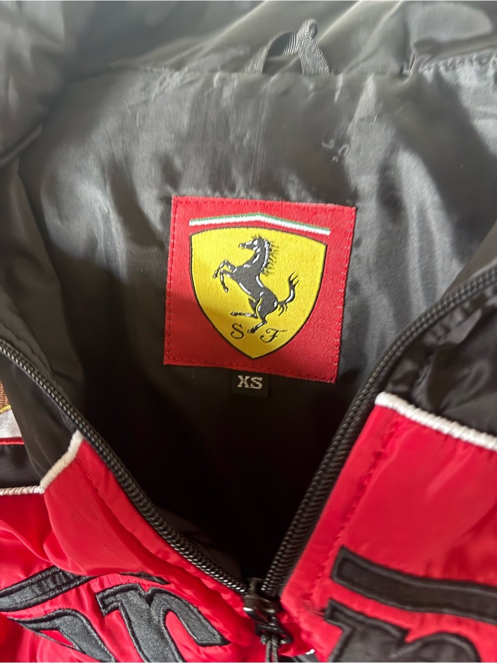 Ferrari Black and Red Racing Bomber Jacket - Picture 7 of 7